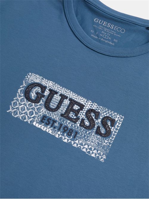 t-shirt man blue GUESS | M5GI19J1314/A73H